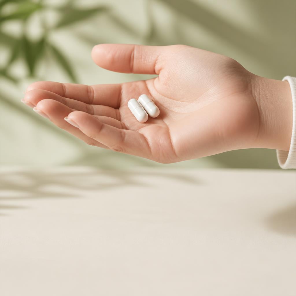 Two Bioma capsules in hand